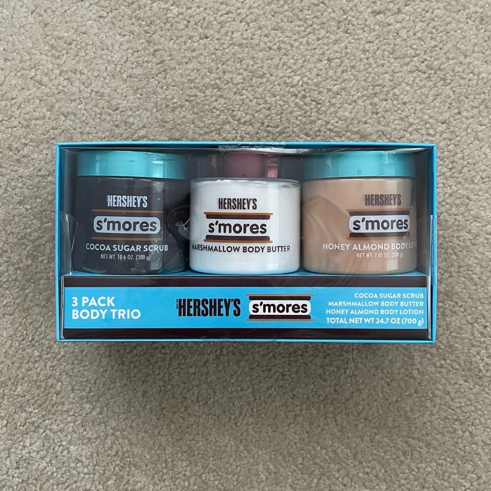 Hershey’s S’mores 3-Pack Body Trio (Sugar Scrub, Body Butter, Body Lotion)